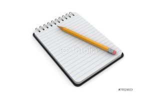 Notizblock mit Stift